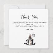 ハッピーバースデー 31歳 おめでとうカード 招待状 (正面)