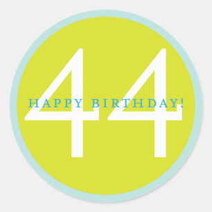 ハッピーバースデー、44! ラウンドシール