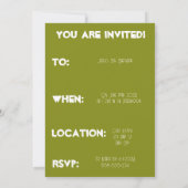 ハッピーバースデー- 5歳の誕生日 – レベルアップ 招待状 (裏面)