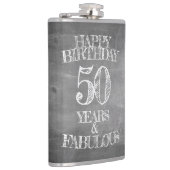 ハッピーバースデー- 50年と素晴らしい フラスク (右)