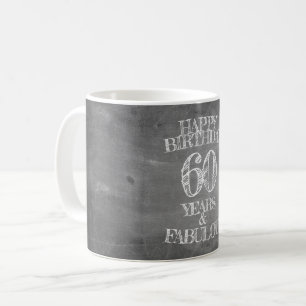 ハッピーバースデー- 60年で素晴らしい コーヒーマグカップ