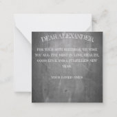 ハッピーバースデー- 60年で素晴らしい ノートカード (裏面)