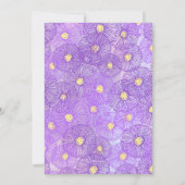 ハッピーバースデー:9月誕生フラワーアスト シーズンカード (裏面)