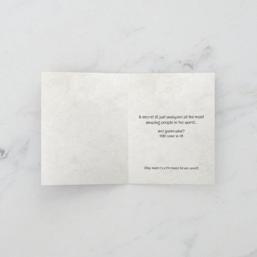 "ハッピーバースデー" Aiグリーティングカード カード (内部)