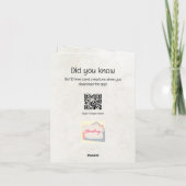 "ハッピーバースデー" Aiグリーティングカード カード (裏面)