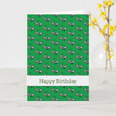 ハッピーバースデー（antパターン） カード (黄色い花)