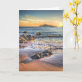 ハッピーバースデー- BanthamからのBurghの島 カード (黄色い花)