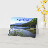 ハッピーバースデー、bear湖、コロラド州 カード (黄色い花)