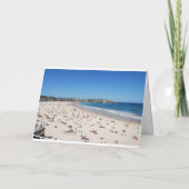 ハッピーバースデー、Bondiのビーチ、シドニー、オーストラリア カード (裏面)