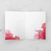 ハッピーバースデー- Flamingo Gruskarte/greeting card カード (内部)