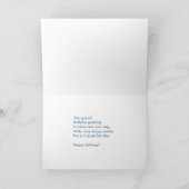 ハッピーバースデー- Freesiaカード カード (内部)