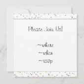 ハッピーバースデー!Geeseパーティーから 招待状 (裏面)