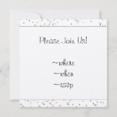 ハッピーバースデー!Geeseパーティーから 招待状 (裏面)