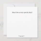 ハッピーバースデー- Girl on a Pink Bike カード (裏面)