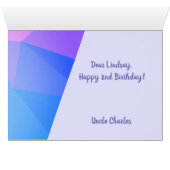 ハッピーバースデー- Hammyvilleホワイトハムスター (内部横(下))