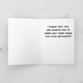 ハッピーバースデー**HOTTIE** & MY FAV FIREMAN カード (内部)