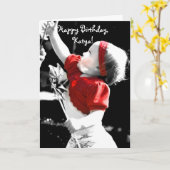 ハッピーバースデー、Katya! カード (黄色い花)