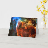 ハッピーバースデー- Keyhole Nebula, Digitus Impudicus カード (黄色い花)