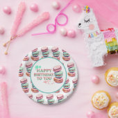 ハッピーバースデー | Macaron ペーパープレート (パーティー)