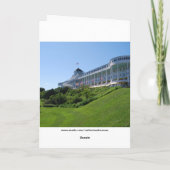 ハッピーバースデー、Mackinacの島のコラージュ カード (裏面)