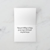 ハッピーバースデー***MY STYLIST*** カード (内部)