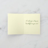 ハッピーバースデー、Oma! 美しい日を過して下さい! カード (内部)