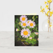 ハッピーバースデー、Oma! 美しい日を過して下さい! カード (黄色い花)