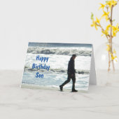 ハッピーバースデー***SON*** カード (黄色い花)