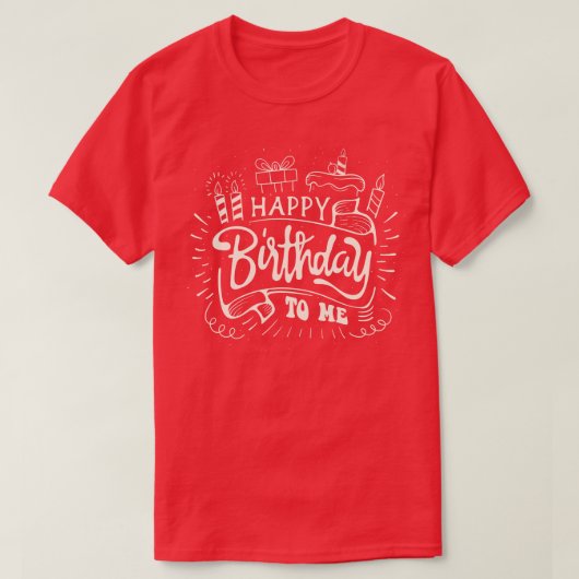 ハッピーバースデー Tシャツ (デザイン正面)