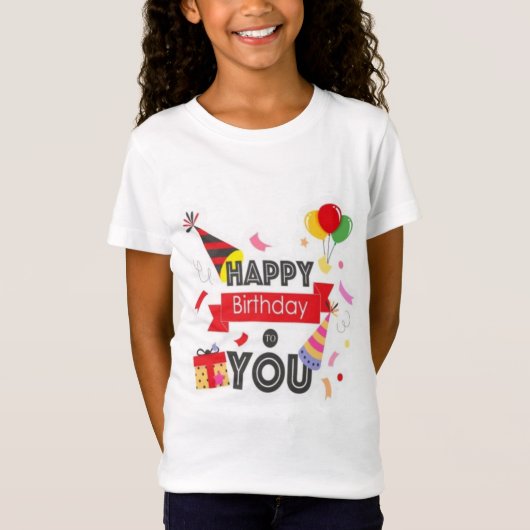 ハッピーバースデー Tシャツ (正面)