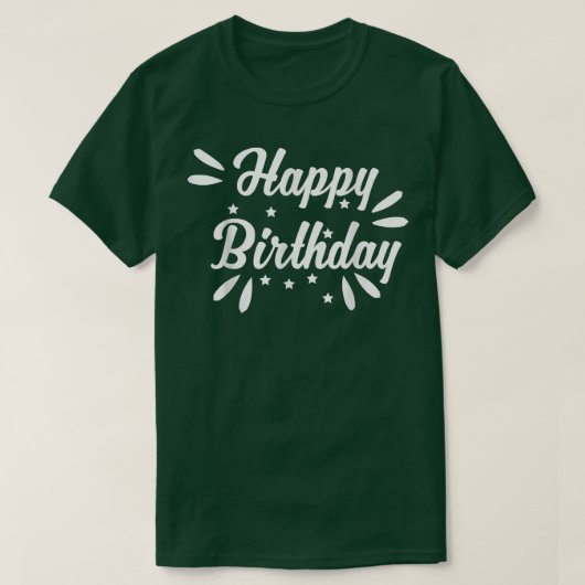 ハッピーバースデー Tシャツ (デザイン正面)
