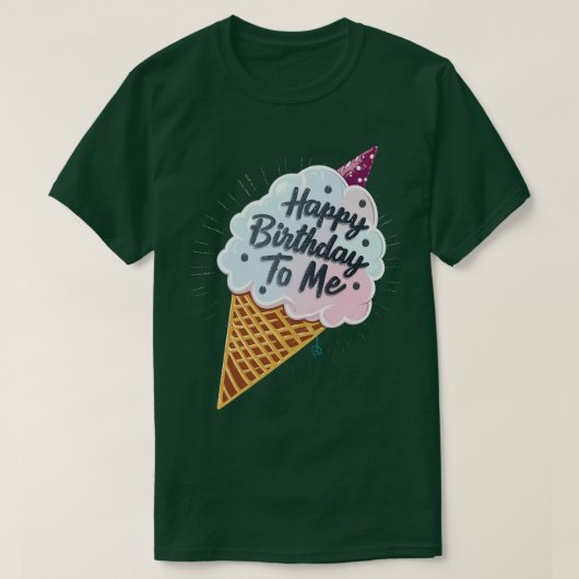 ハッピーバースデー Tシャツ (デザイン正面)