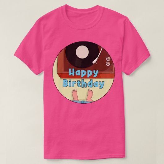 ハッピーバースデー Tシャツ (デザイン正面)