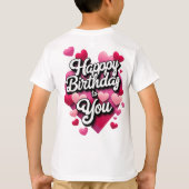 ハッピーバースデー Tシャツ (裏面)