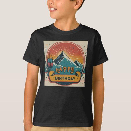 ハッピーバースデー Tシャツ (正面)