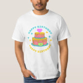 ハッピーバースデー Tシャツ (正面)
