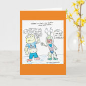 ハッピーバースデー- Tommy & Grumpy Johnny カード (黄色い花)