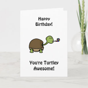 ハッピーバースデー- Turtle カード