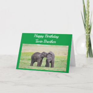 ハッピーバースデー:**TWIN BROTHER** カード