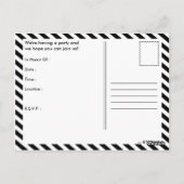 ハッピーバースデー(wineStripes) ポストカード (裏面)