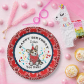 ハッピーバースデー: Your Corgi Dog Red Bandana ペーパープレート (パーティー)
