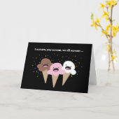 ハッピーバースデーAll Us, Ice Cream Cones カード (黄色い花)
