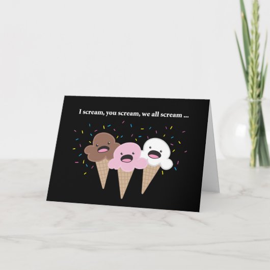 ハッピーバースデーAll Us, Ice Cream Cones カード (正面)