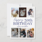 ハッピーバースデーAny Age Blue 6フォトコラージュ (正面)