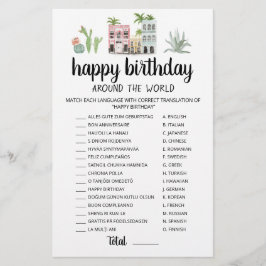 ハッピーバースデーAround The World editable game