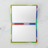 ハッピーバースデーArtレトロレディポップ・アートのー カード (内部)