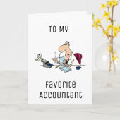 ハッピーバースデーBECUZ "カウント" FAV会計士 カード (黄色い花)