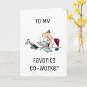 ハッピーバースデーBECUZ "カウント" FAV同僚 カード (黄色い花)