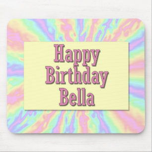 ハッピーバースデーBella マウスパッド