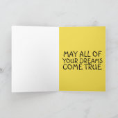 ハッピーバースデーBESTIE BBFグリーティングカード シーズンカード (内部)